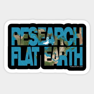 Research Flat Earth - FE Map Sticker